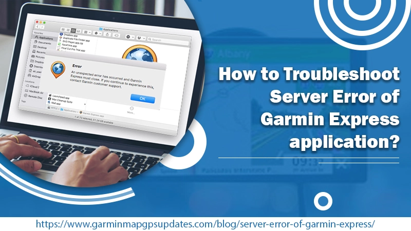 Troubleshoot Server Error of Garmin Express applicationbanner