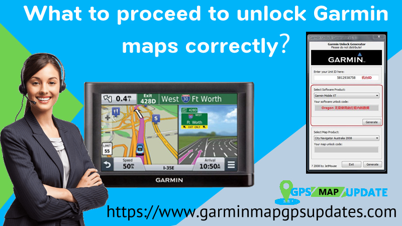 Unlock Maps and latest Garmin maps